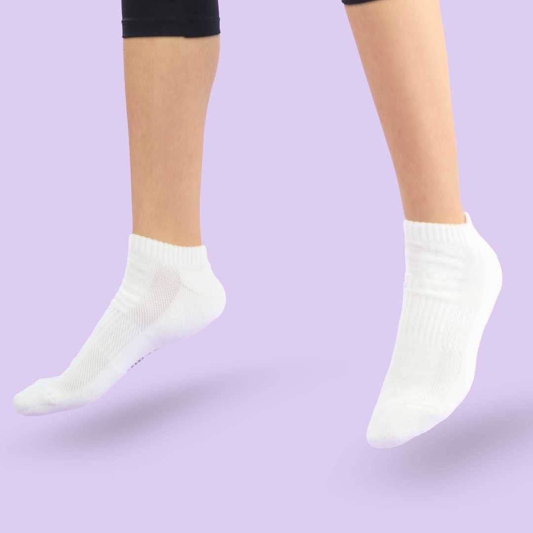 White Sneaker Socks For Men and Women made from Pure Cotton 3 x PAIR
