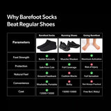 DIRTS Black Barefoot Sock Shoes (1 x Pair)