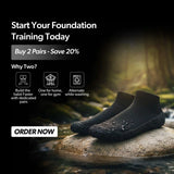 DIRTS Black Barefoot Sock Shoes (1 x Pair)