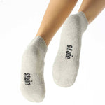 Grey | Light Blue | White Sneaker Socks For Men and Women made from Pure Cotton 3 x PAIR