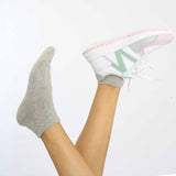 White | Black | Grey Sneaker Socks For Men and Women made from Pure Cotton 3 x PAIR