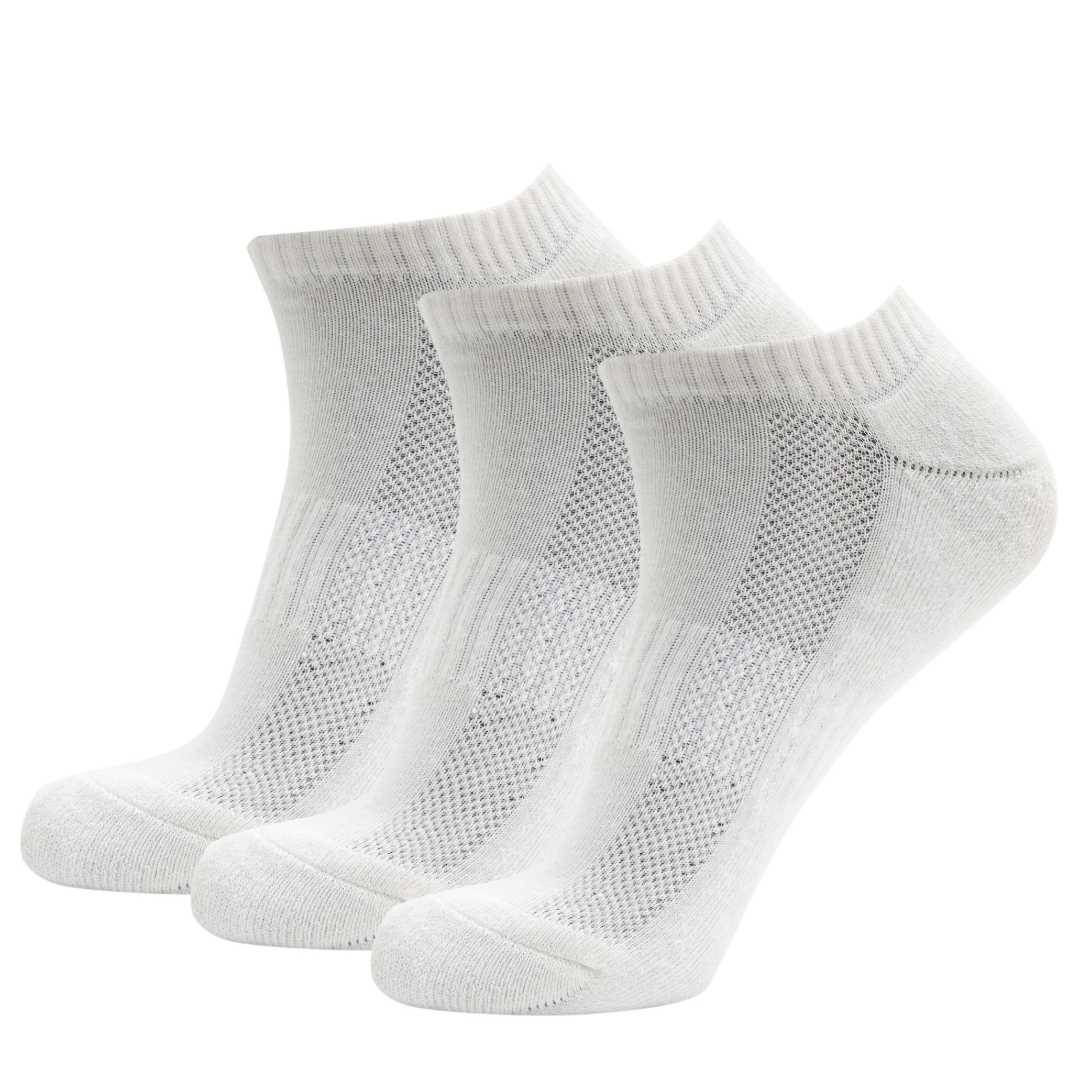 White Sneaker Socks For Men and Women made from Pure Cotton 3 x PAIR
