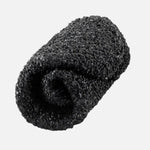 Rolled DIRTS barefoot sock, black textured material