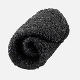 Rolled DIRTS barefoot sock, black textured material