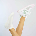 Grey | Light Blue | White Sneaker Socks For Men and Women made from Pure Cotton 3 x PAIR