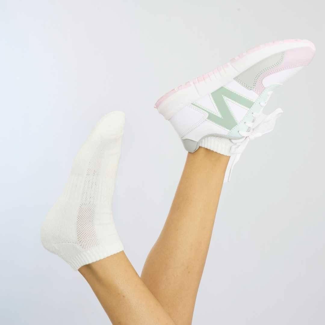 White Sneaker Socks For Men and Women made from Pure Cotton 3 x PAIR