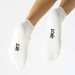 White | Black | Grey Sneaker Socks For Men and Women made from Pure Cotton 3 x PAIR
