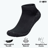 Lightweight and durable DIRTS Black Barefoot Sock Shoes