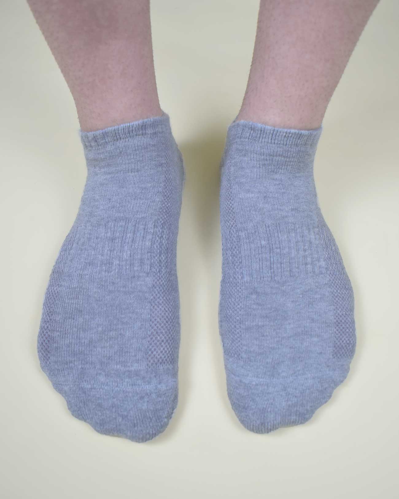 Grey Sneaker Socks For Men and Women made from Pure Cotton 3 x PAIR