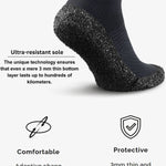 Ultra-resistant sole of DIRTS Black Barefoot Sock Shoes