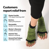Green Foot Alignment Socks