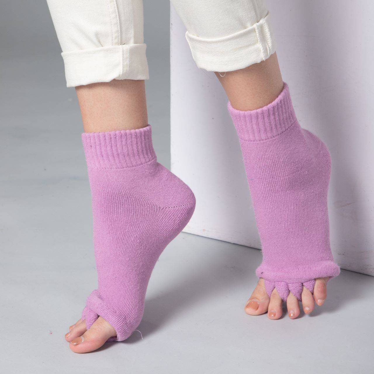 Light Purple Foot Alignment Socks